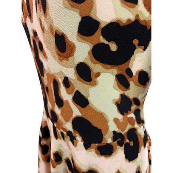 Medium LulaRoe Nicole Dress Scoop Neck Animal Print - Picture 4 of 9